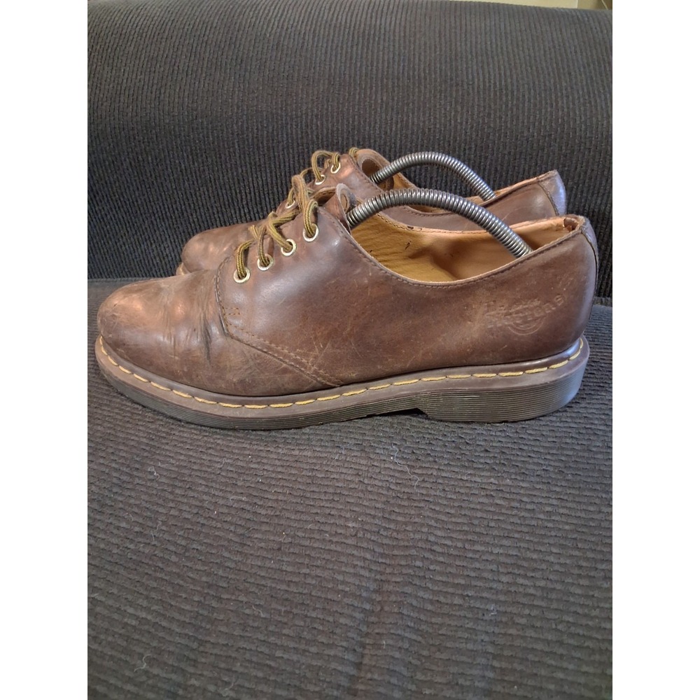Dr Martens Docs 1561 Oxfords Mens UK 11 Brown Leather 4 Eye Vintage England
